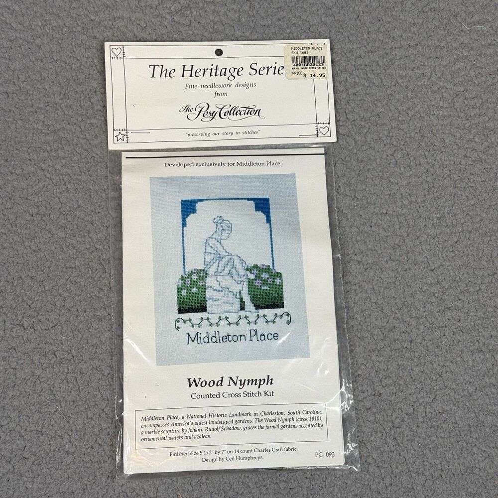 The Posy‎ Collection Wood Nymph Counted Cross Stitch Kit Middleton Place Sealed